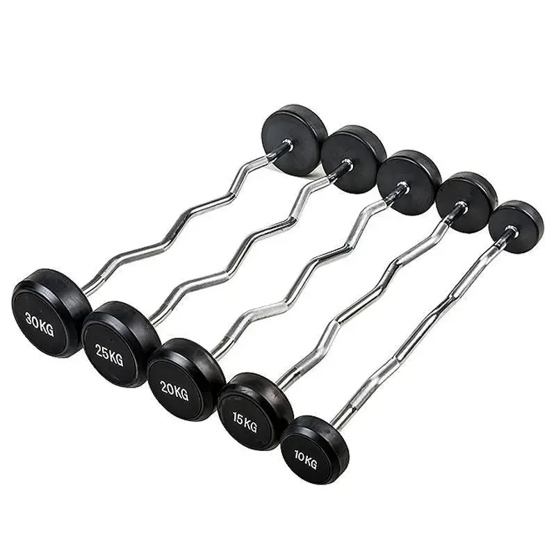 Top Quality Barbell Weight Lifting Bar Cast Iron Commercial Gym Fixed Barbell Bar