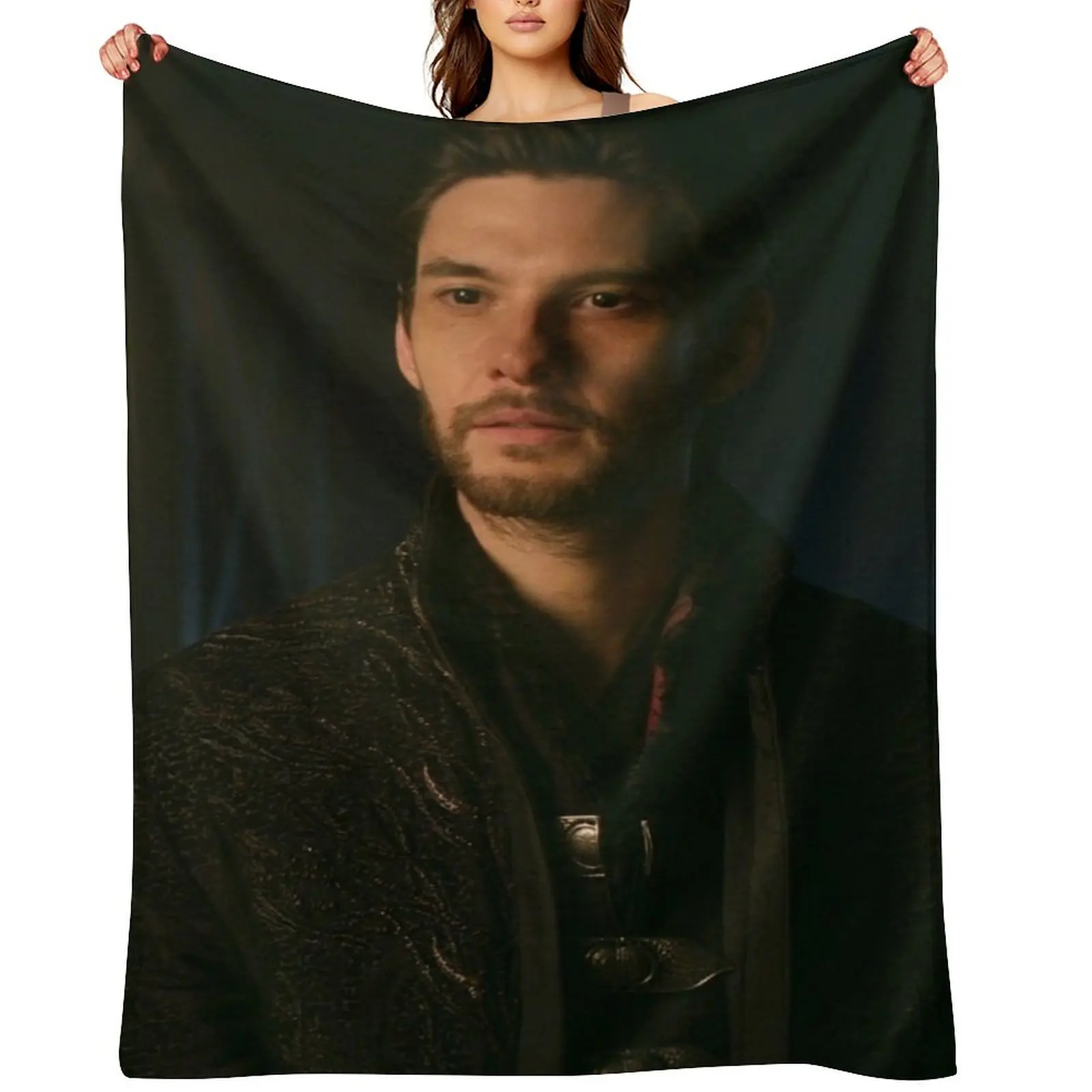 Ben Barnes The Darkling/General Kirigan Throw Blanket christmas gifts Hairy Thins Furrys Blankets