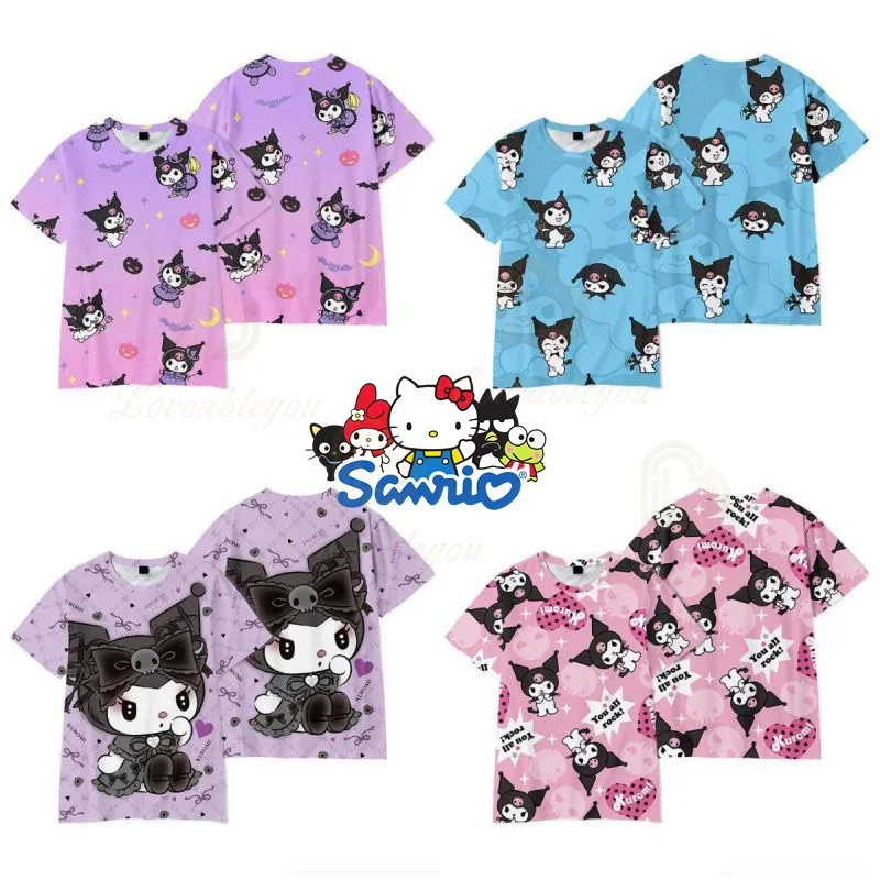 Estate San Kuro bambini T-Shirt Kawaii My Melody T Shirt Anime abbigliamento Casual Kid Girl Boy manica corta top regalo