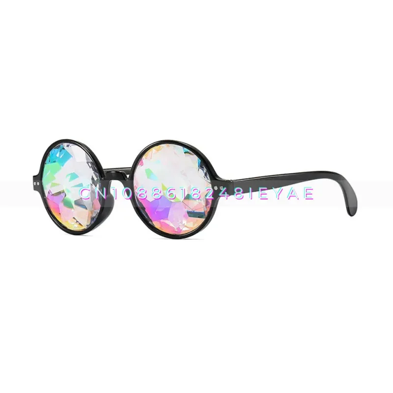 

Steampunk Kaleidoscope Round Shapes Sunglasses Women Party Music Concert Party Glasses