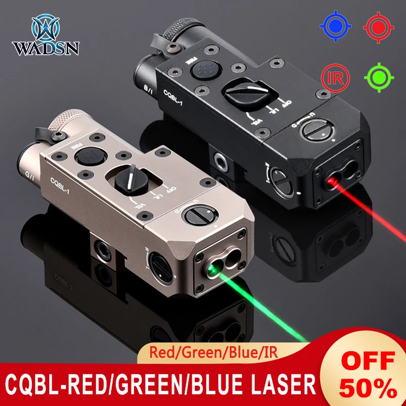 

Wadsn Metal CQBL-1 Mini Red Green Blue Dot Laser with IR Tactical CQBL Lasers Airsoft Aiming Scout Sight AR15 Rifle Weapon light