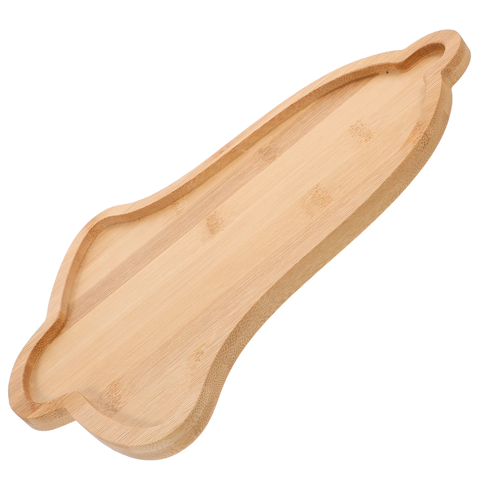 

Bamboo Christmas Bell Shaped Serving Platter Tray Nuts Snack Bowl Desserts Fruit Container Party Plate Food Holder