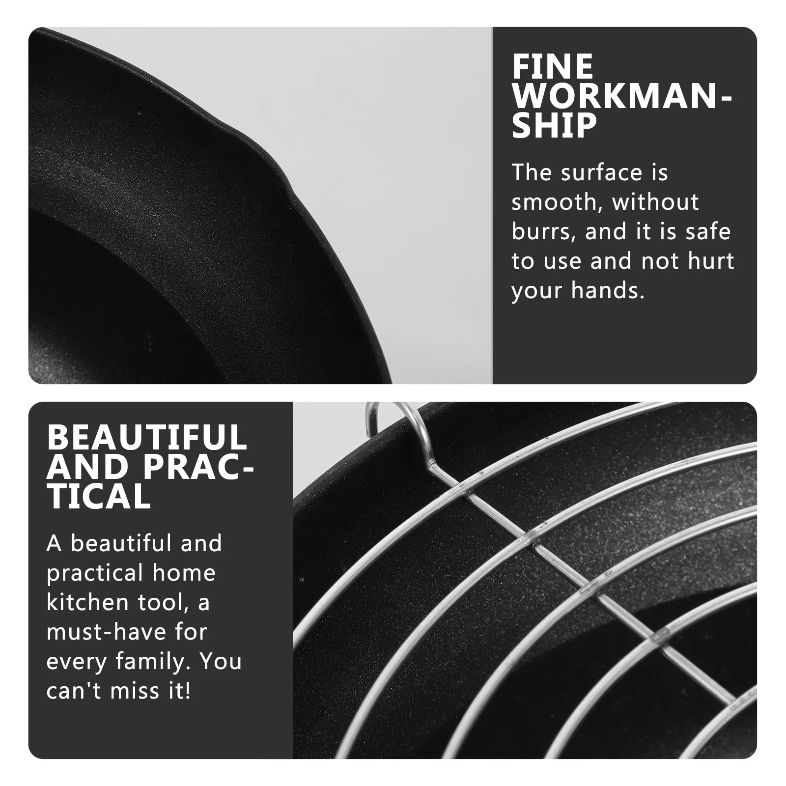 

1 Pc Elegant Stainless Steel Japanese Style Tempura Frying Pot Simple Generous Design Frying Pan For Various Occasions