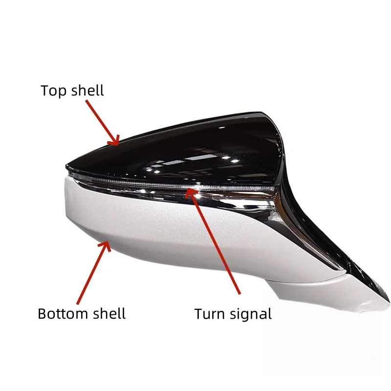 For Lexus ES UX LS 2019-2022 Rearview Mirror Shell Reverse Mirror Cover Border Turn Signal Car Accessories