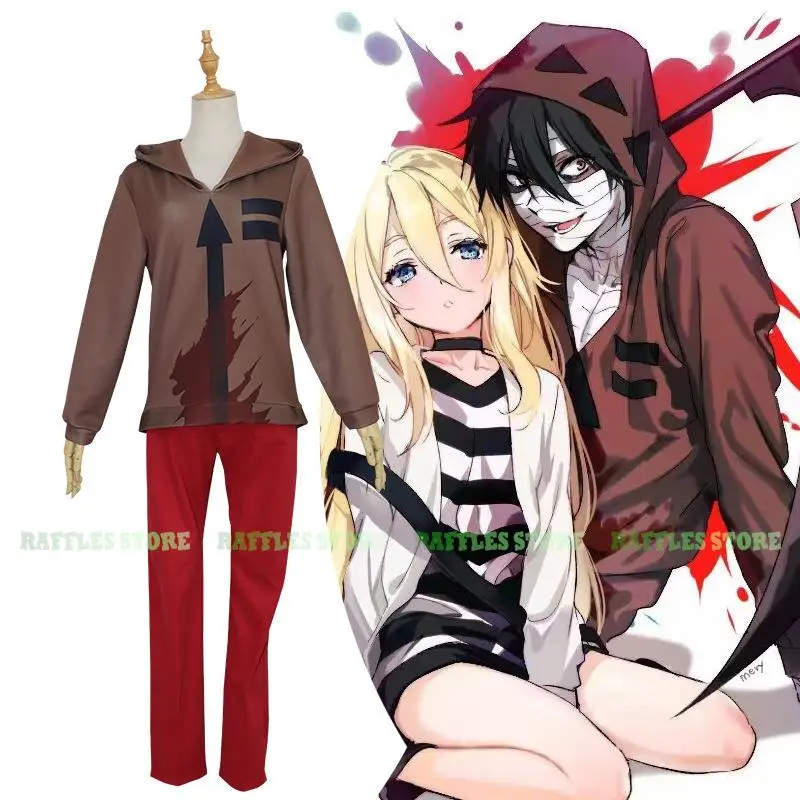 Angels of Death Isaac Foster Cosplay Outfit Costume Wig Anime Cosplay Isaac Hair Costume Suit Men Cosplay Horror Party Clothes