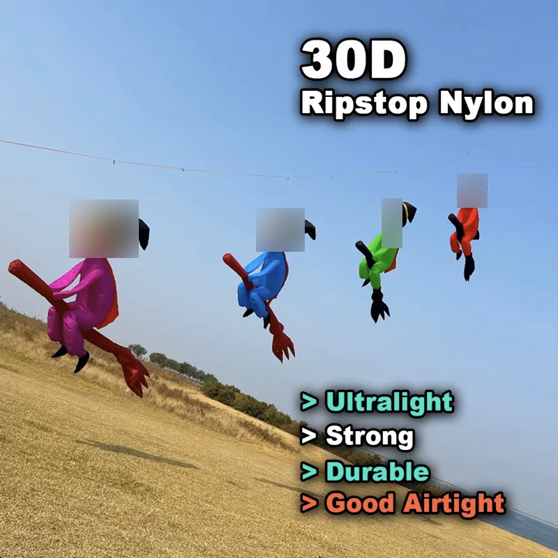 Línea de cometa de hechicera de 9KM y 4m, cometa de lavandería, nailon Ripstop inflable suave con bolsa para Festival de cometas (acceptar al por mayor)