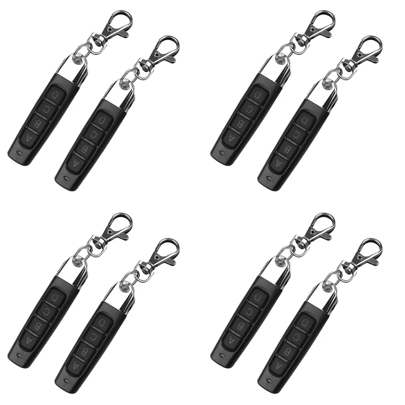 433MHZ Remote Control Garage Gate Door Opener Remote Control Duplicator Clone Cloning Code Car Key(8PCS)A