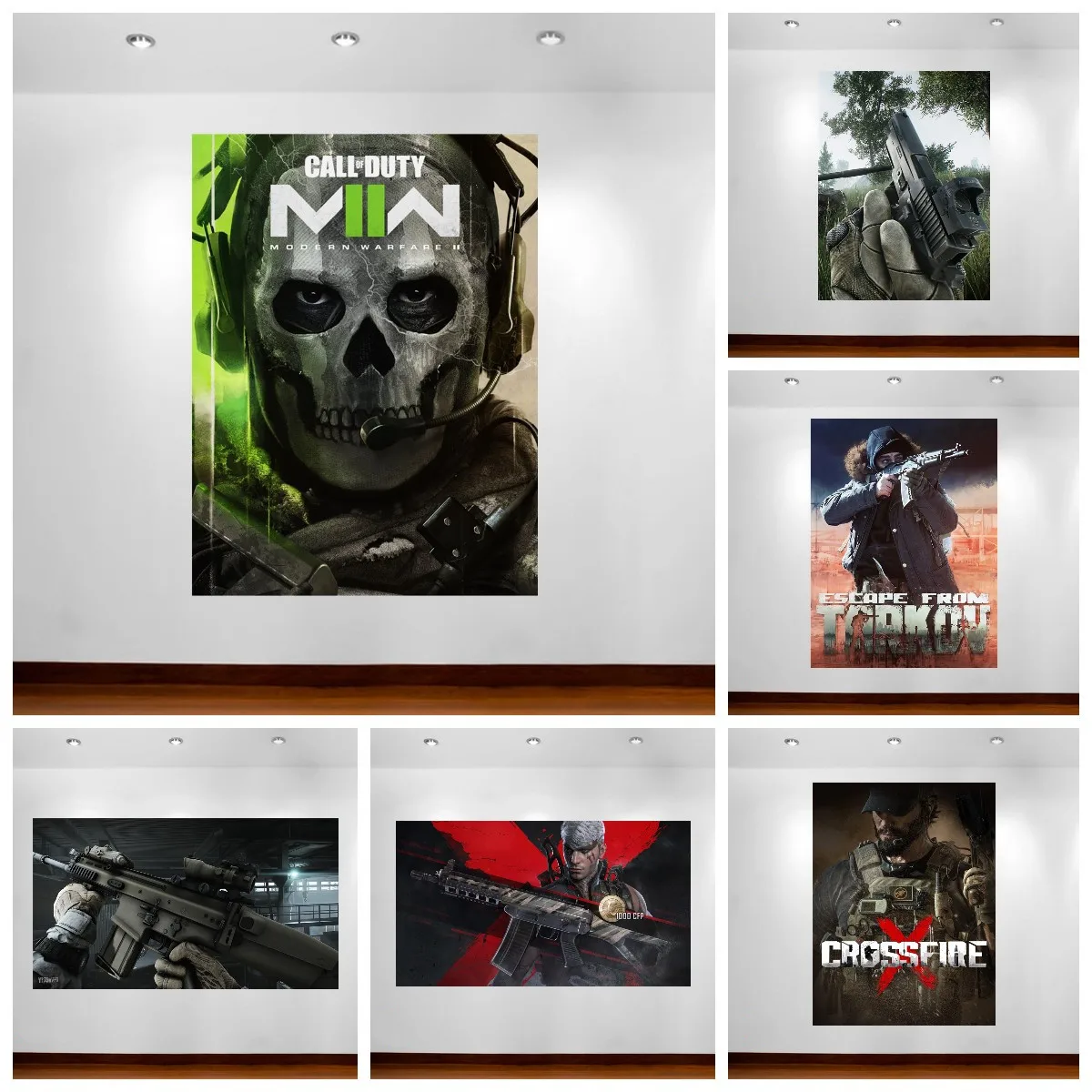 Call of Duty Modern Warfare II Video Game Poster Escape From Tarkov Poster Canvas Wall Painting Live Room Wall Decor Wall Poster