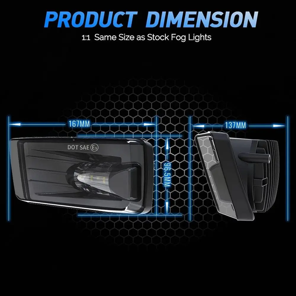 مصابيح مصد مصابيح الضباب LED باللون الأسود لسيارة سيلفرادو 2007-2014، 2007-2015 سوبربان، تاهو، 2007-2013 أفالانش، جي إم سي يوكون بيك اب تروك #6
