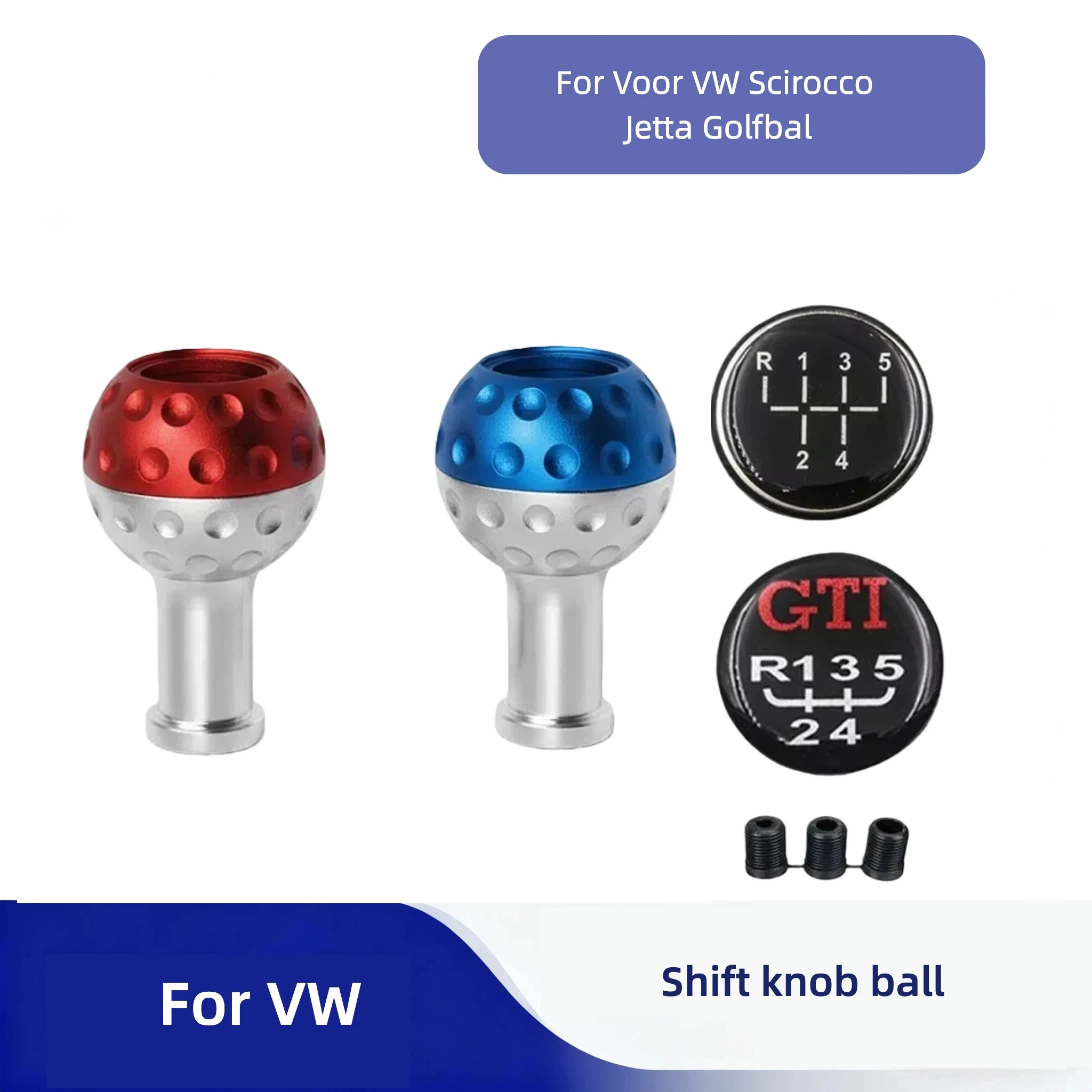 Image of 5 geschwindigkeit Auto Manuelle Schaltknauf Kopf Shifter Hebel 4 Farben Auto Schaltknauf Für VW Golf Universal Auto zubehör