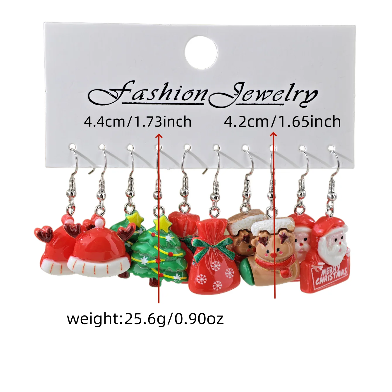 الإبداعية لطيف الكرتون سانتا كلوز شجرة عيد الميلاد الزنجبيل رجل الرنة أقراط السيدات اليومية هدية الكريسماس إعطاء مجموعة #4