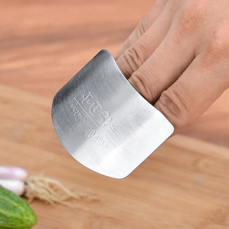 1pc Pcs Stainless Steel Kitchen Tool Hand Finger Protector Knife Cut Slice Safe Guard