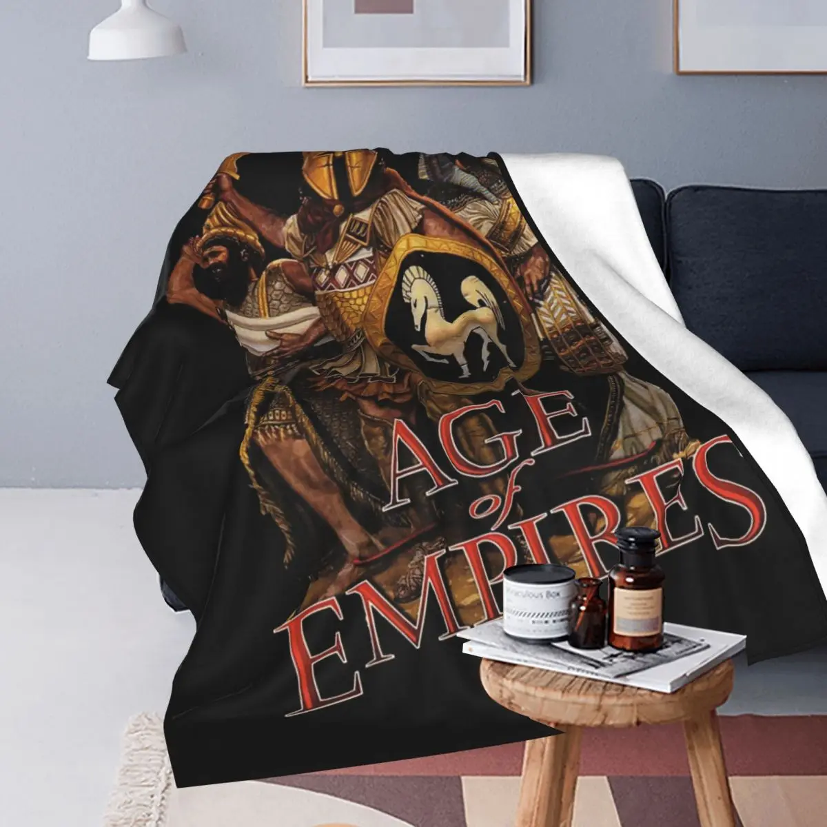 Age Of Empires Strategy Game Gaming Blankets Soft Warm Flannel Throw Blanket Bedspread for Bed Travel Home Sofa