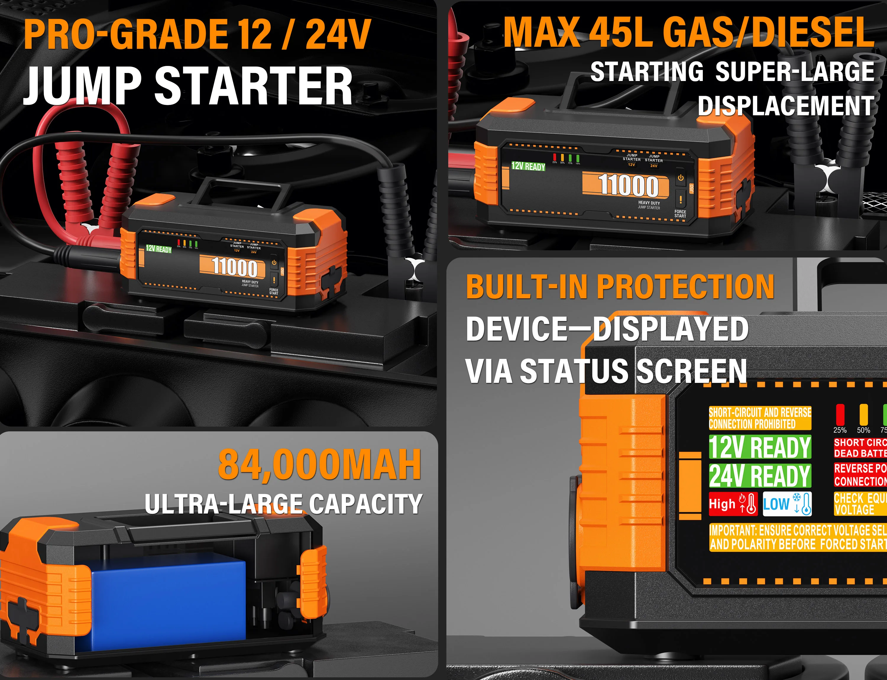 แบตเตอรี่สำรองสำหรับสตาร์ทรถบร - Jump Starter 12V Diesel บทวิจารณ์และราคา