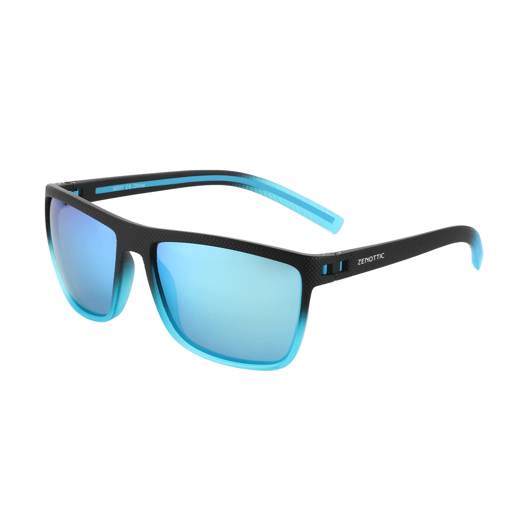 ZENOTTIC Modische polarisierte Sonnenbrille für Damen und Herren, leichter TR90-Rahmen, UV400-Schutz, quadratische Sonnenbrille 9