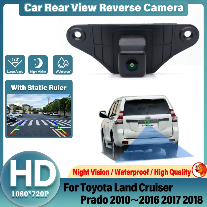Rear View Camera For Toyota Land Cruiser Prado J150 No Spare Tire 2010~2019 HD Night Vision Backup Reverse Parking Camera 12V