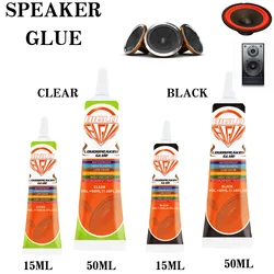 15/50ML BIGLU Loud Speaker Repair Glue Black / Clear  Foam Side Dust Cap Rubber Edge Cone Basin Strong Adhesive