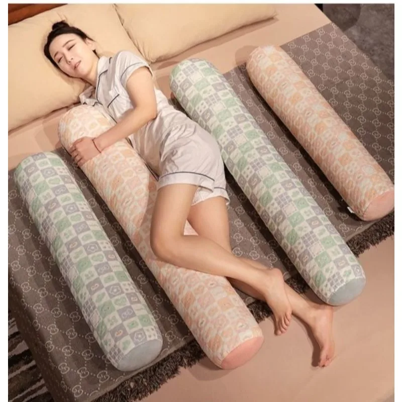2025 New Long Column Pillow Side Sleeper Is Removable and Washable Soft and Comfortable Printed Pillow Breathable Cushion