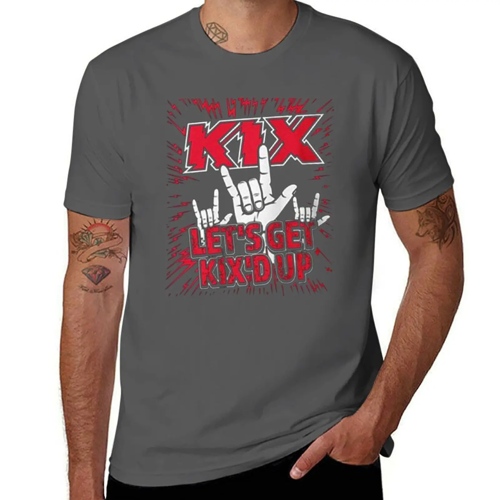 

KIX BAND T-Shirt anime t shirts oversize funny t shirts dark humor T-Shirt