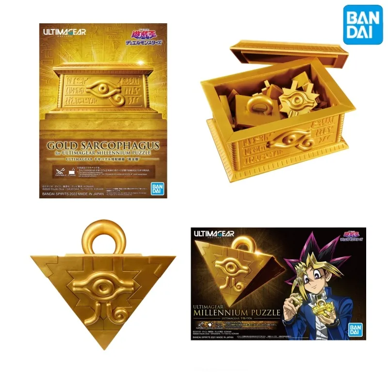 

Bandai Anime Model Original Genuine Duel Monsters Yu-Gi-Oh! Ultimagear UA Millennium Puzzle Gold Sarcophagus Toys Action Figure