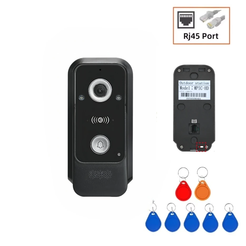 Système d'interphone vidéo Tuya Smart, écran tactile Rfid, entrée de porte sans fil pour appartement