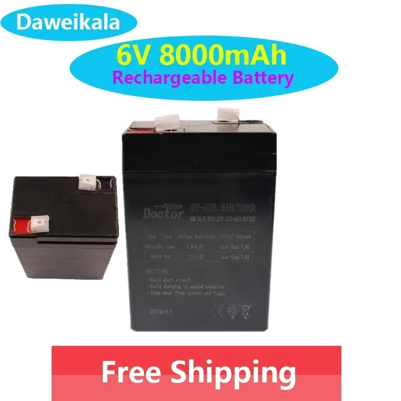 2024 6V 5000mAh prezzi bilancia elettronica bilancia da tavolo batteria al piombo luce di emergenza batteria ricaricabile per auto giocattolo per bambini