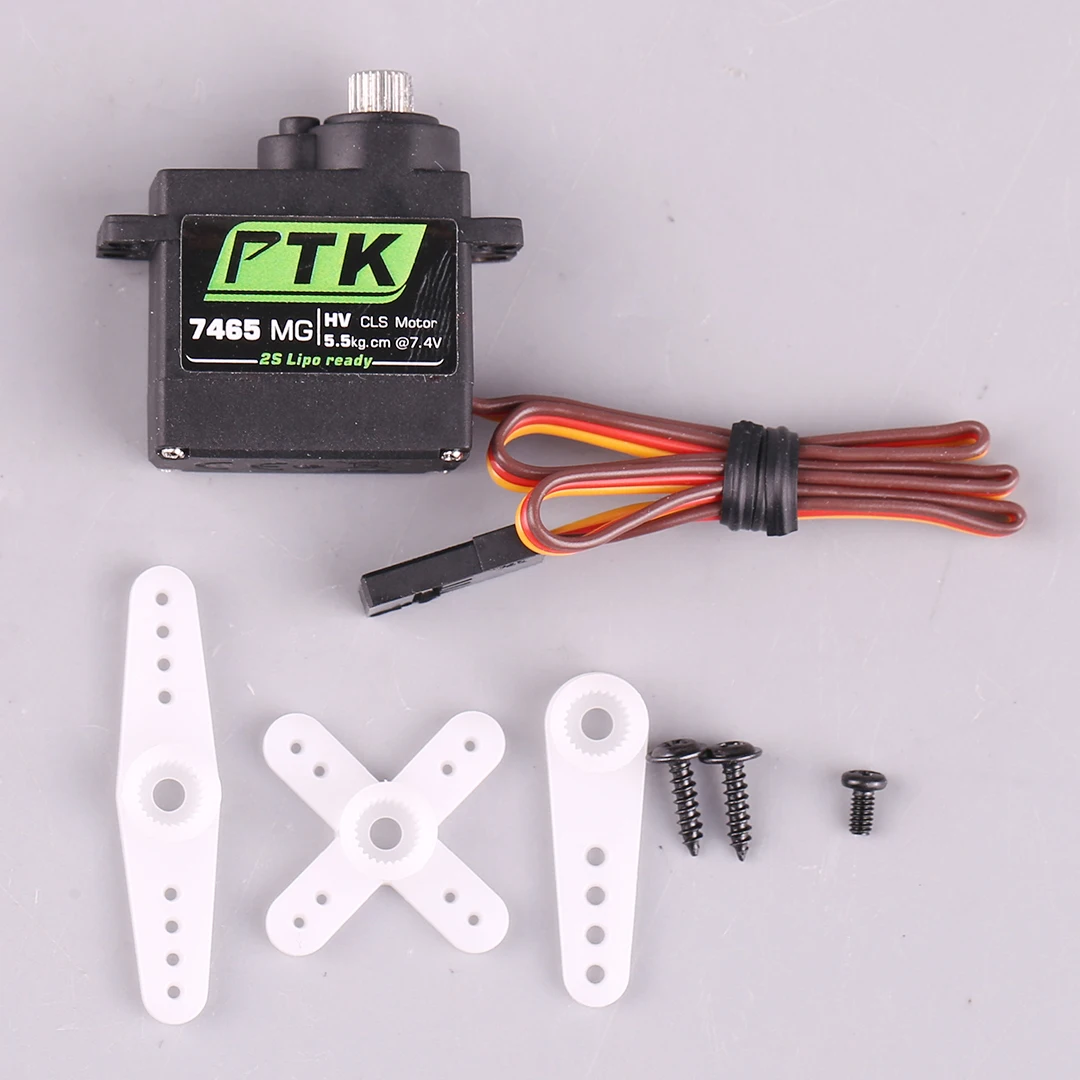 PTK 7465 W MG 9 g digitales Servo Metallgetriebe wasserdicht HV 5 kg Starrflügel RC Auto Hubschrauber Roboterservo 180 °   1/8 Servo
