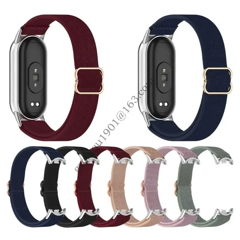 나일론 스트랩 소프트 및 조정 가능한 시계 스트랩 통기성 나일론 교체 밴드 지능형 밴드를위한 편안한 착용 9 H05A