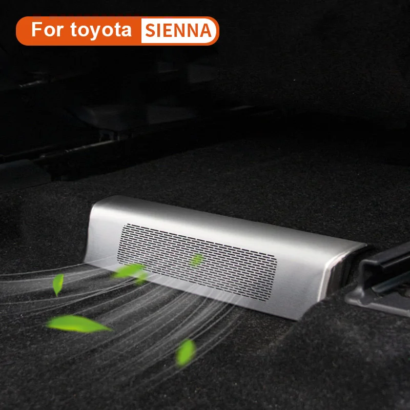 For Toyota Sienna 2021-2024 car shape seat AC hot floor air conditioning air duct grille cover decoration accessories