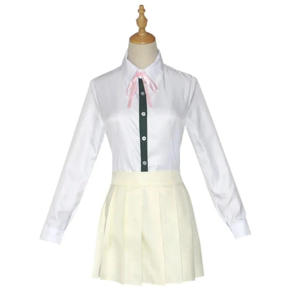 Nanami Chiaki Cosplay Anime Dangan ronpa Cosplay Kostüm Perücke Gymnasiasten Uniform Rock Frauen Langarm jacke