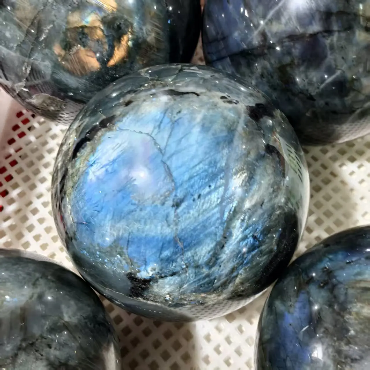 

Super Big! Natural Labrador Stone Balls, Crystal Quartz Luminous Balls, Minerals, Reiki, Healing Balls