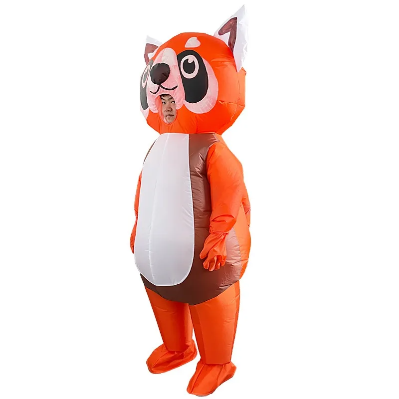 

Panda Inflatable Costume Halloween Christmas Cartoon Orange Exposed Panda Inflatable Costume