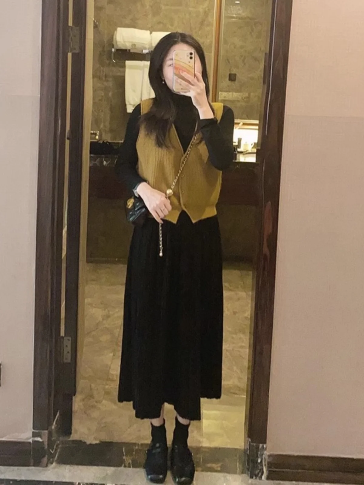 

Жилеты Жилетки Тонкий женский жилет с V-образным вырезом Осенняя фланелевая клетчатая школьная форма с хлопковой подкладкой Университетский средний стиль в консервативном стиле Формальный