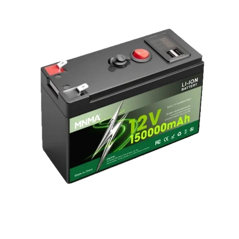 Multi-purpose 12V 150Ah Portable Lithium Battery Household Backup Outdoor Emergency Energy Storage Battery