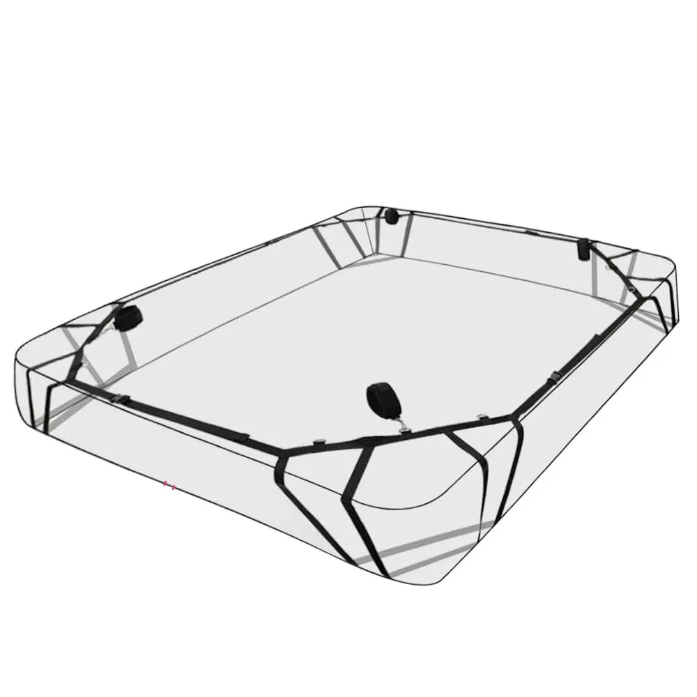 Adult BDSM Sex Toy Handcuff Bondage Gear Female Body Restraint SM Slave Erotic Role Play Couple Sex Game 4 Corner Strap System