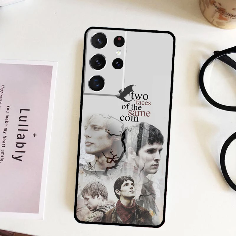 TV Series Merlin Case For Samsung Galaxy S23 S22 Ultra S8 S9 S10 Plus Note 10 20 Ultra S21 S20 FE Phone Shell