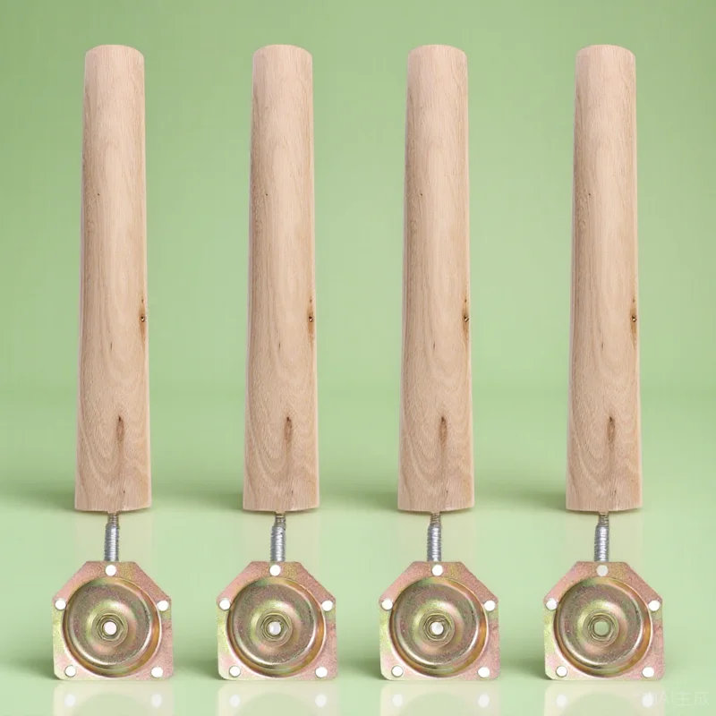 

4 комплекта деревянных ножек для мебели: высокопрочные сменные опоры для дивана, кровати, стола, скамьи, тумбы, деревянного дивана, ножки для стола