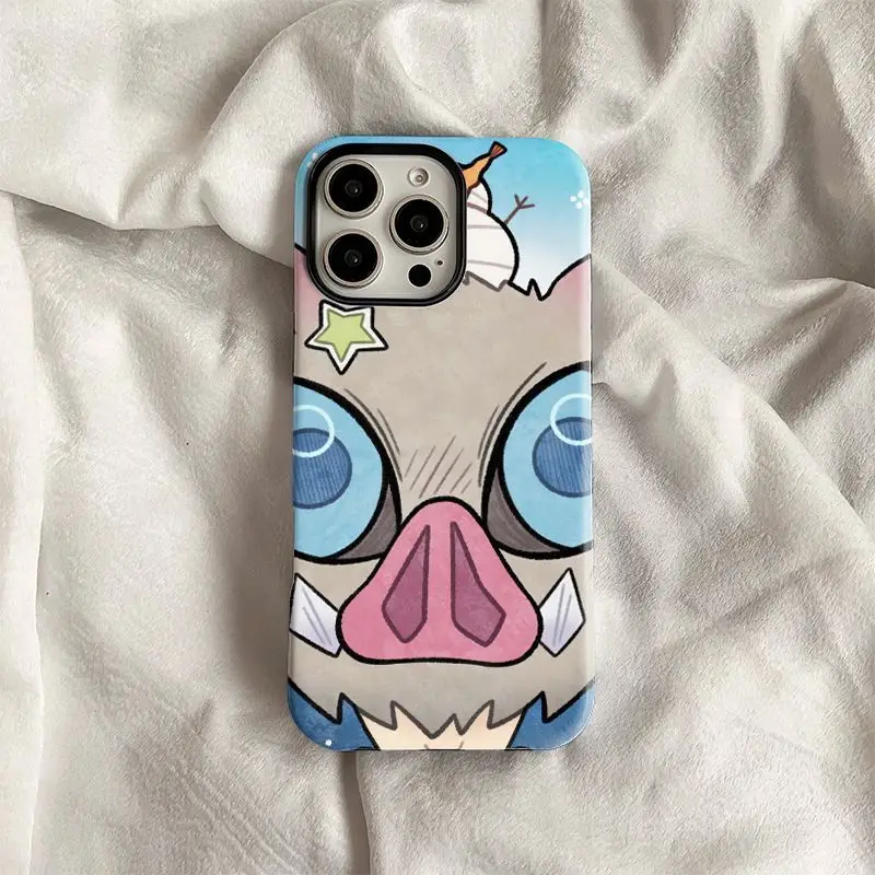 악마 슬레이어 애니메이션 만화 전화 케이스 이노스케 하 - Phone Accessories Demon Slayer 리뷰 및 가격