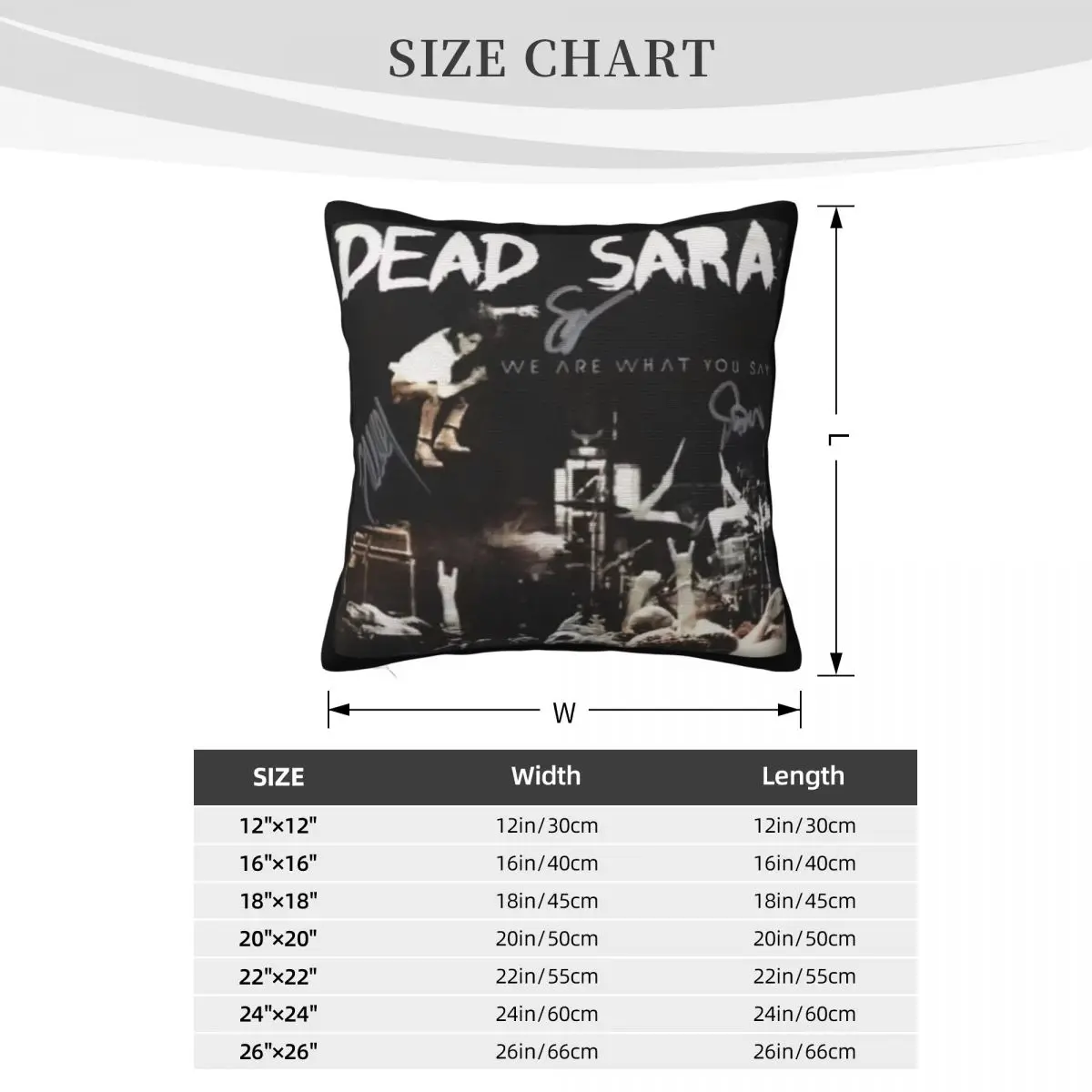 Dead Sara - We Are What You Say Decoration Home Decor Items Home And Decoration Pillow Case Pillow Cover