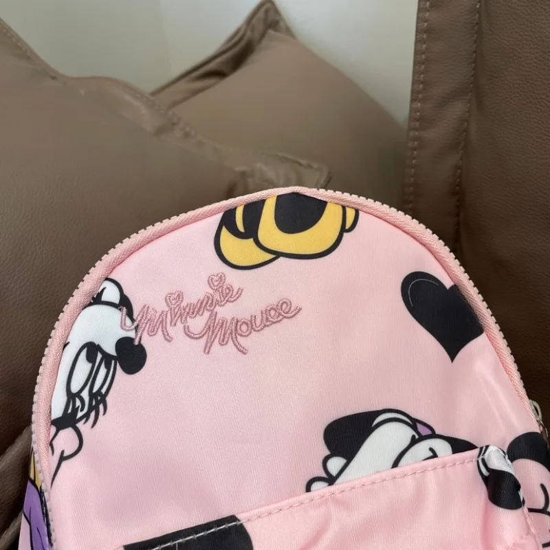 Disney Co-branded New Cartoon Minnie Children\'s Backpack Girls Cute Printed Large Capacity Backpack Fashion School Bag