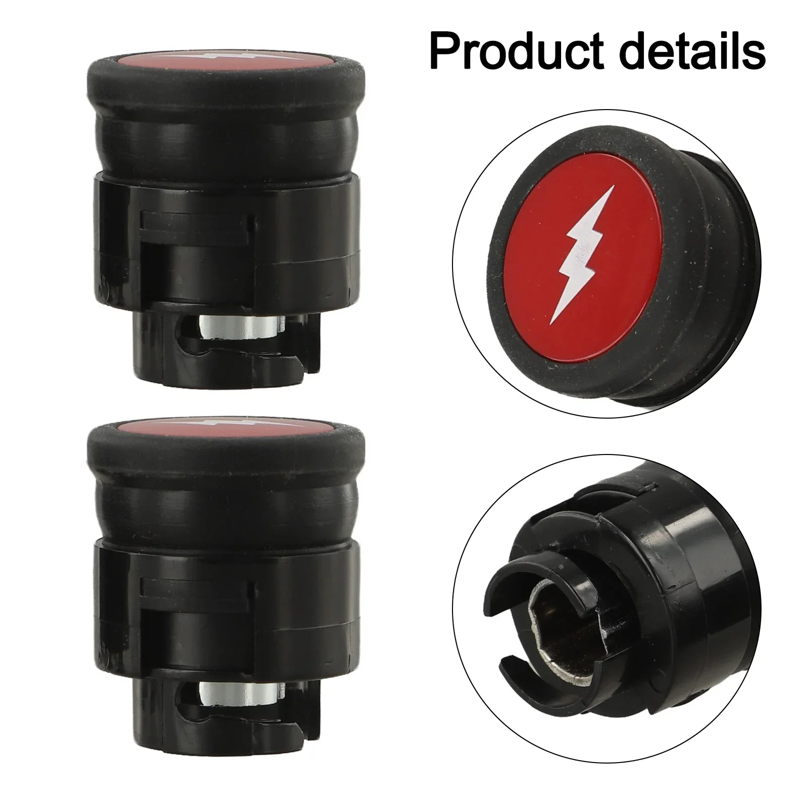 For Weber Q320 Q3200 Q1200 Q2200 Grill Igniter Push Button Switch Replacement Part 64868 63788 Red Black ABS Plastic 2 Pcs - view 2