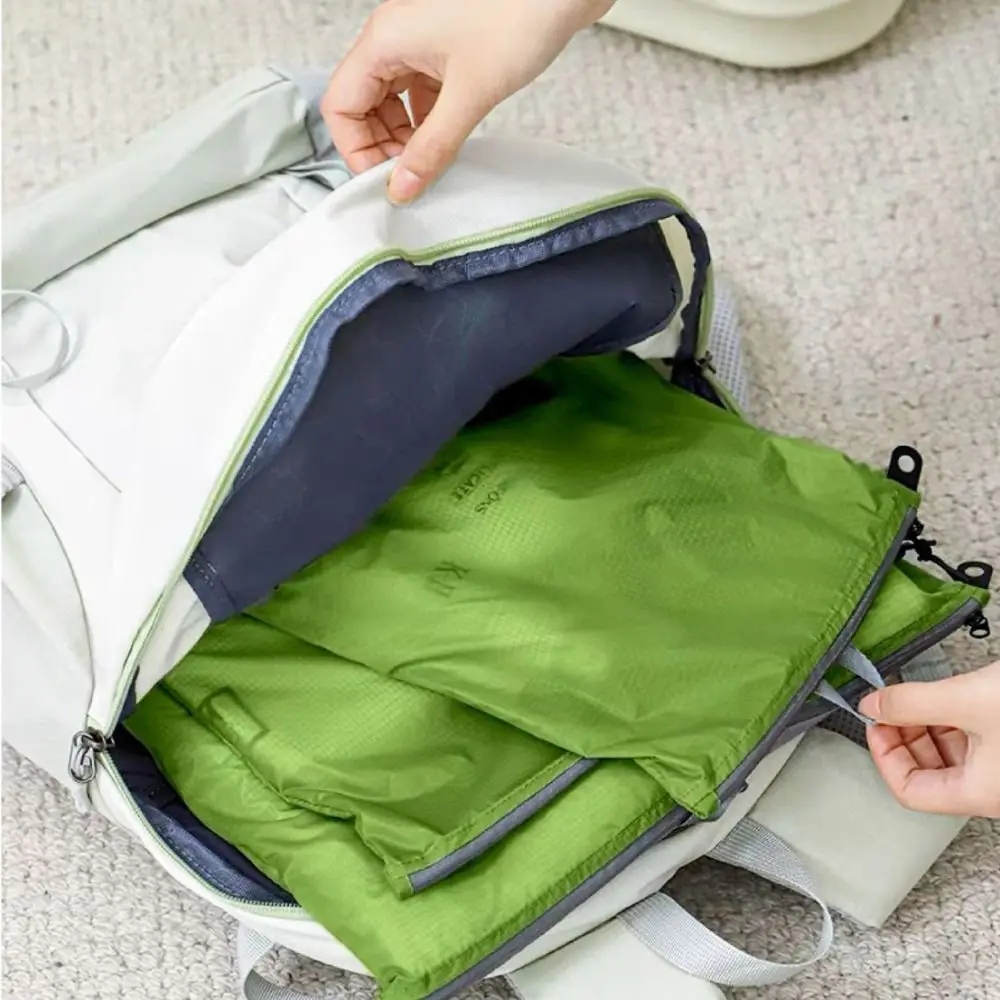 15D Nylon Travel Storage Bag Ultra Light Wear Resistant Packing Organizer Stain Resistant Silicone Coated Travel Organizer Set