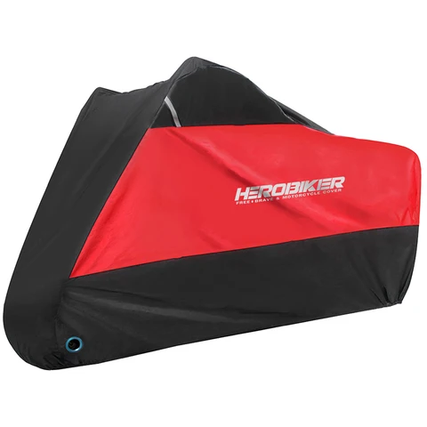 Чехол Для Мотоцикла HEROBIKER Из Полиэстера 190T С Полиуретановым Покрытием, Водонепроницаемый, Для Защиты От Дождя И Солнца