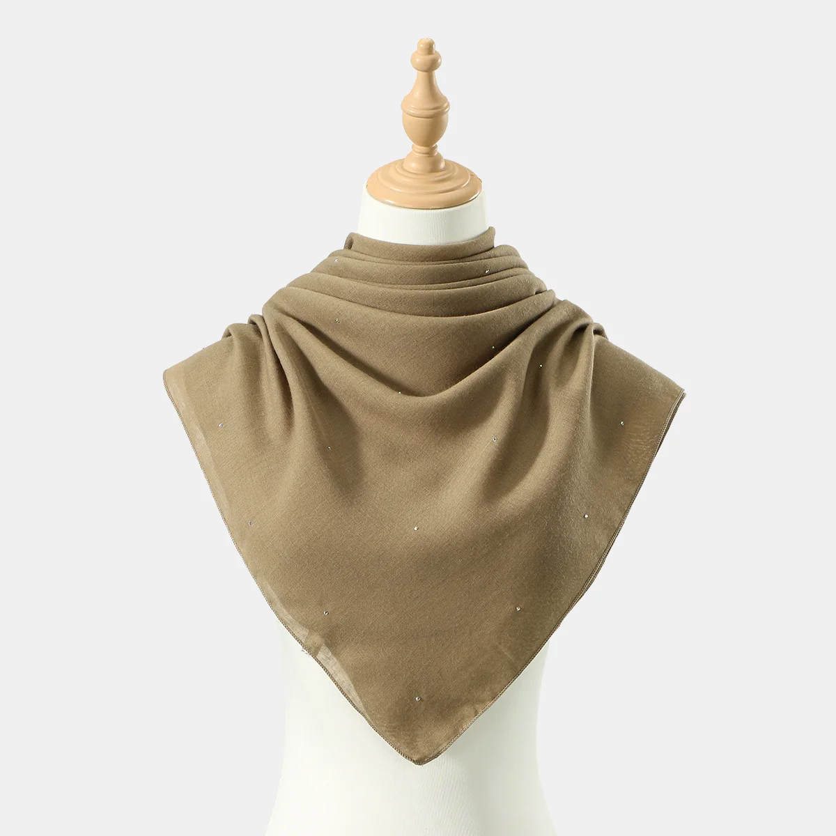 

Шарфы со стразами для банданов со стразами 110*110 см, квадратный шарф, шейный платок, платок, шейный платок, повязка на голову, исламский Mujer