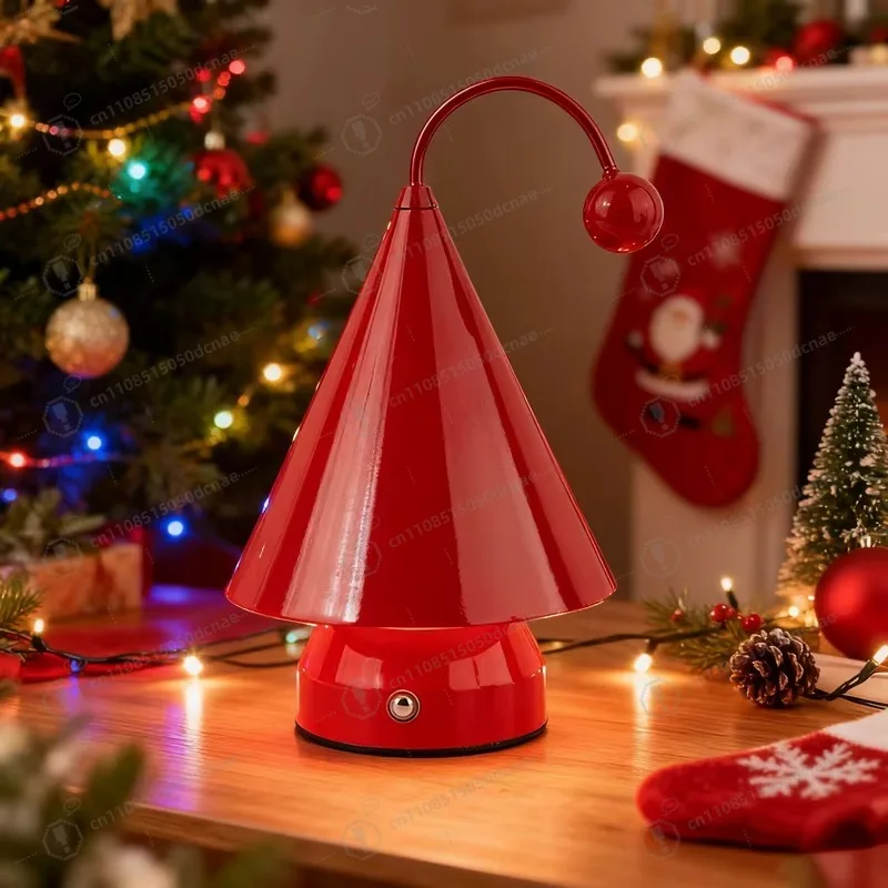 

Новая металлическая ночная лампа в виде рождественской елки, праздничное освещение, милый ночник для детей, домашняя светодиодная настольная лампа