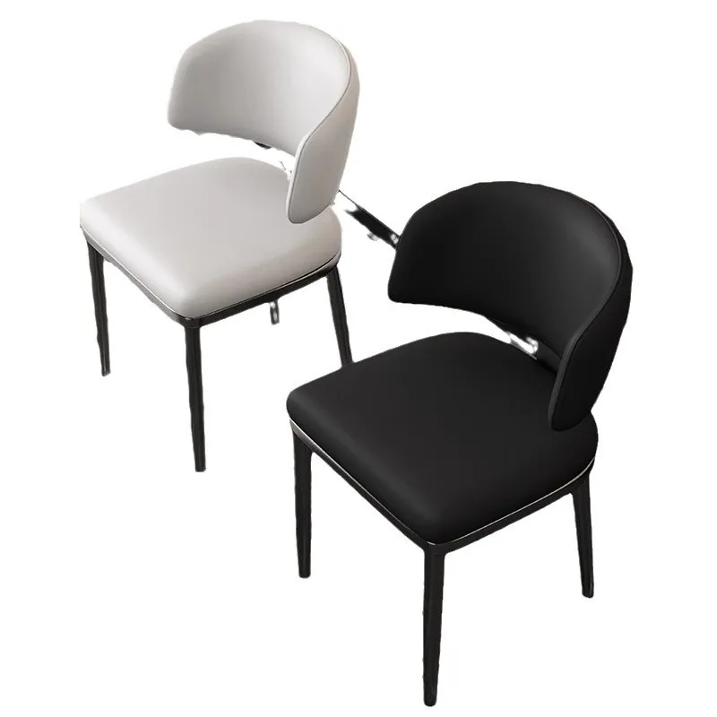 كرسي طعام إيطالي بسيط مصمم كرسي شمالي حديث الحد الأدنى للمنزل الخلفي طاولة طعام فاخرة راقية و