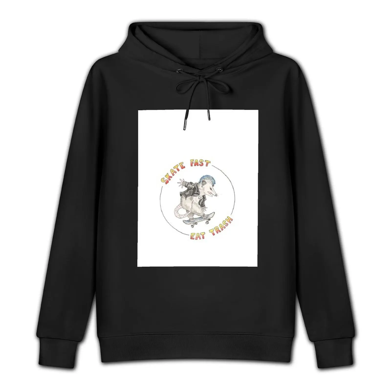 Skate Fast Punk Possum Pullover Hoodie mens clothing men clothes autumn clothes new in hoodies & sweatshirts