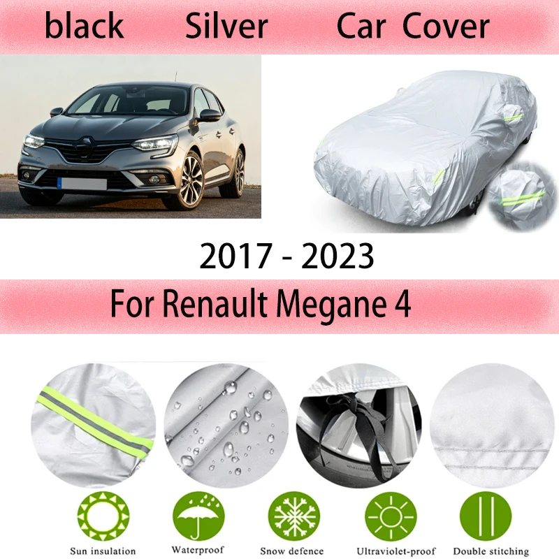 

For Renault Megane 4 2017-2023 Outdoor Protection Full Car Covers Snow Cover Sunshade Waterproof Dustproof Exterior