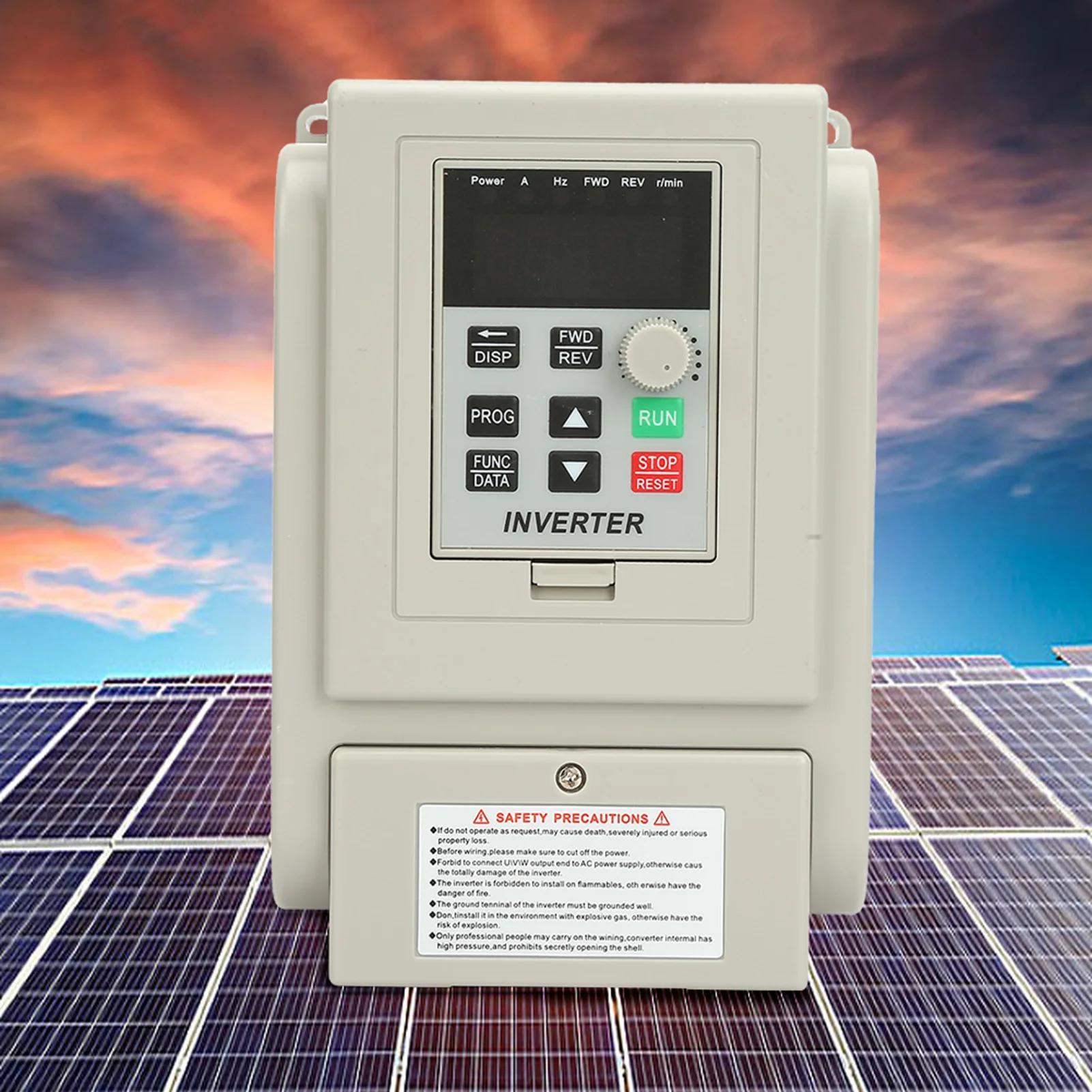 Inverter Motor Drive 220VAC Variable Frequency Drive VFD Speed Controller for Single phase 0.75kW AC Motor Variable Speed Drive
