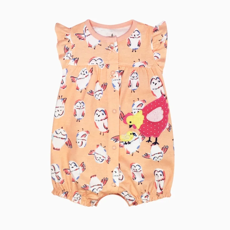 Newborn Baby Boy Girls Clothes Summer Infant Baby Romper Cotton Short-Sleeve Jumpsuit Children Pajamas Toddler Kids Overalls